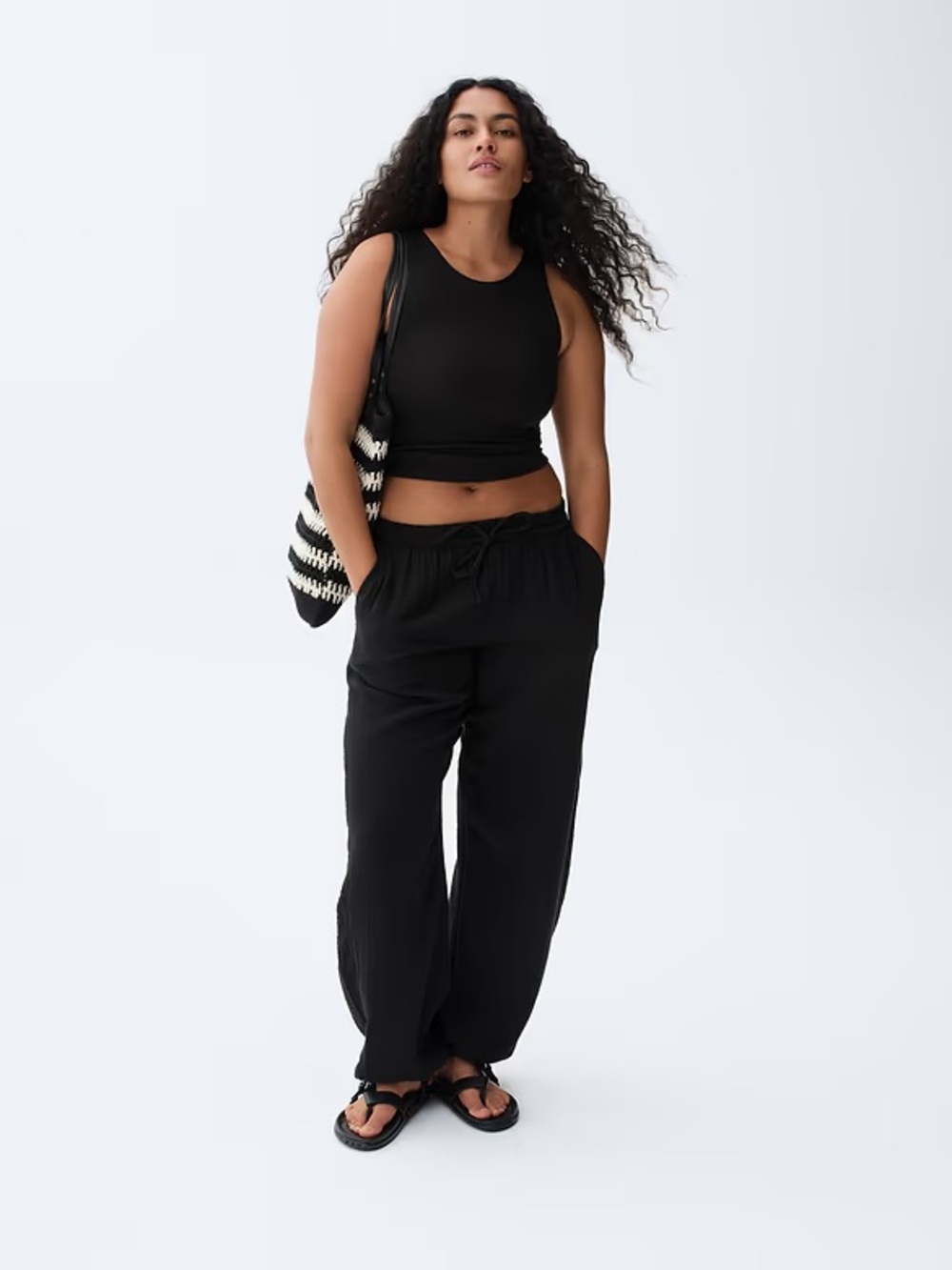 GAP Cotton Gauze Easy Joggers